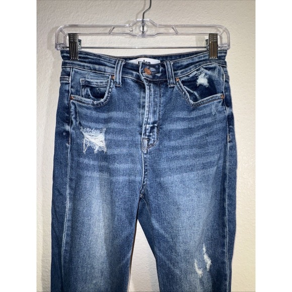 Mica Los Angeles Denim - 😎 Mica Los Angeles Women's Jeans  Size 26 Distressed Mid Rise Crop Cute Denim